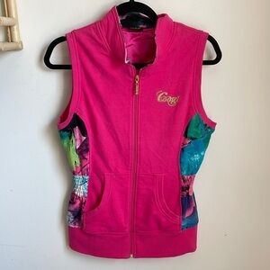 Y2K Coogi Zip Up Cotton Vest